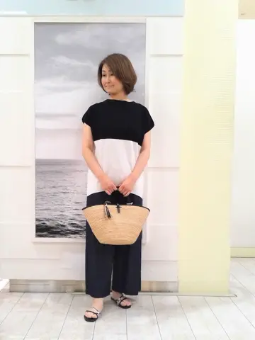 自由区 中鉢 コーディネート画像