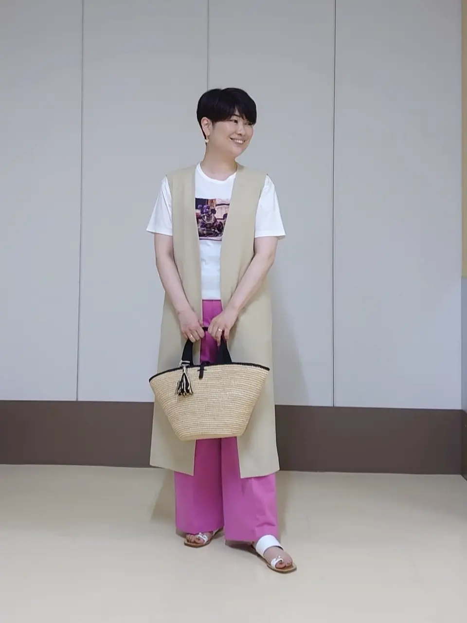 自由区 田中 コーディネート画像