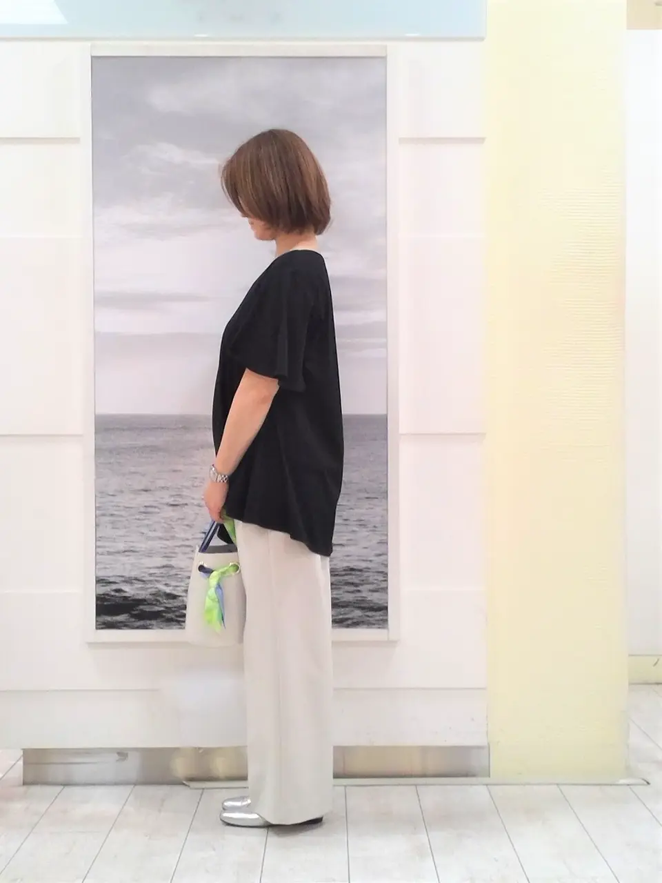 自由区 中鉢 コーディネート画像