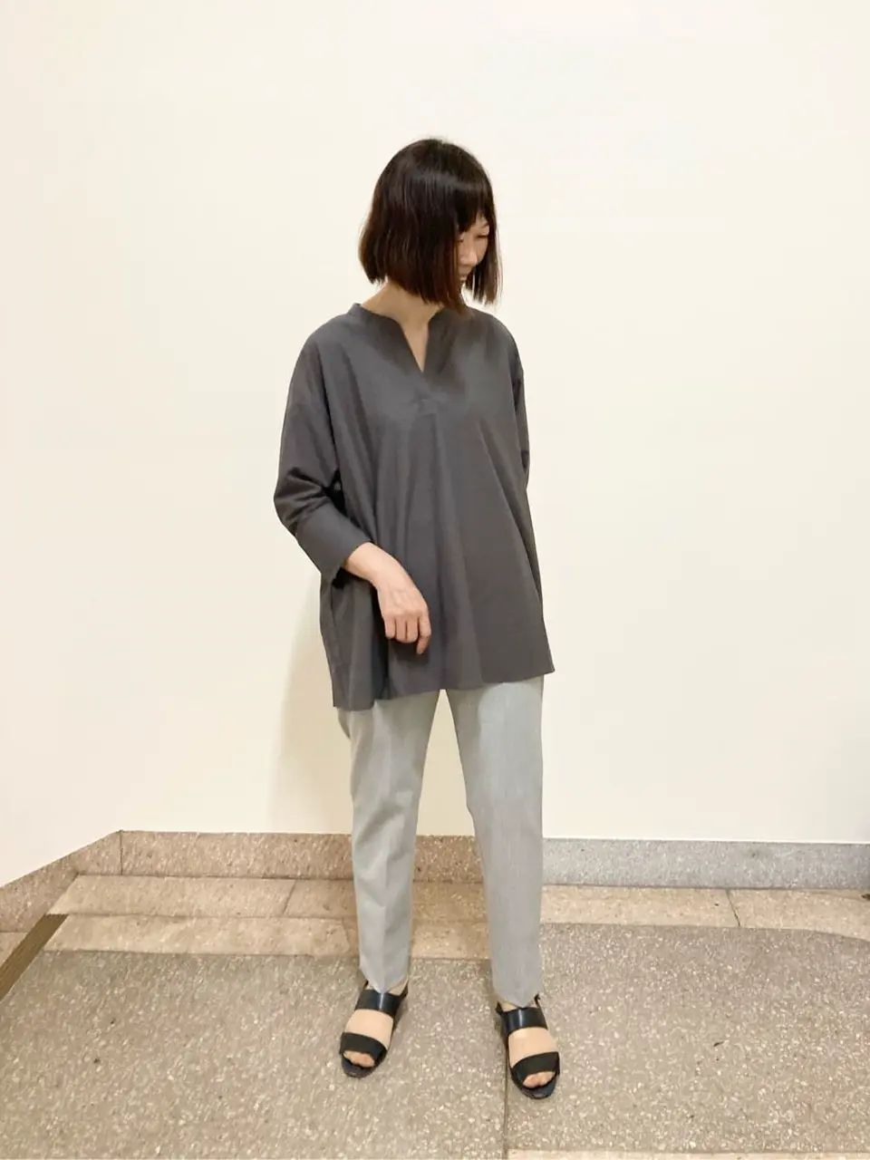 自由区 阿部 コーディネート画像