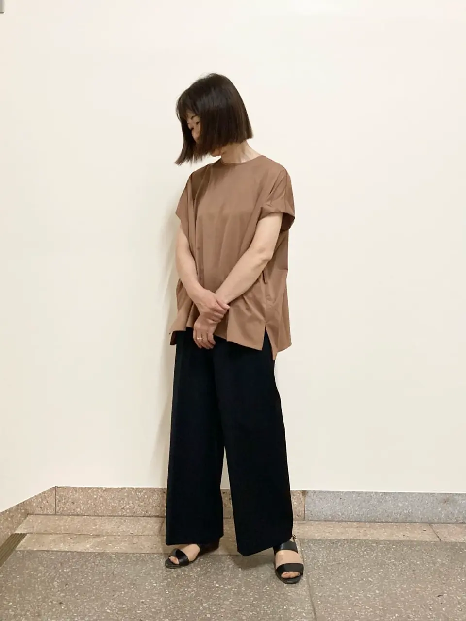 自由区 阿部 コーディネート画像