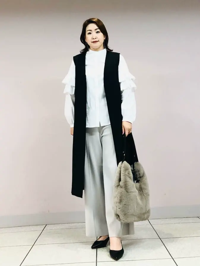 自由区 上島 コーディネート画像