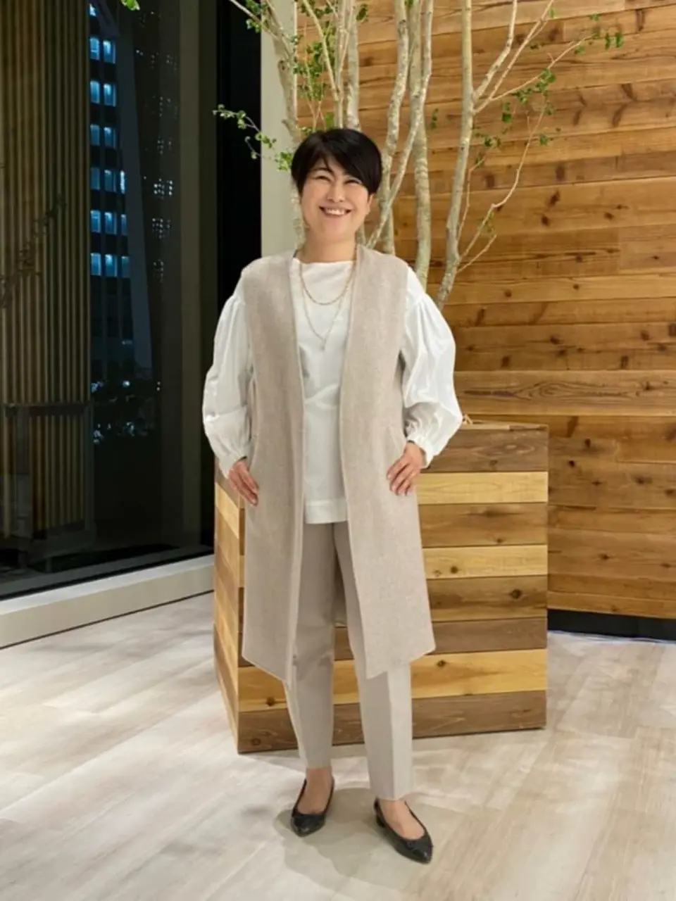 自由区 田中 コーディネート画像