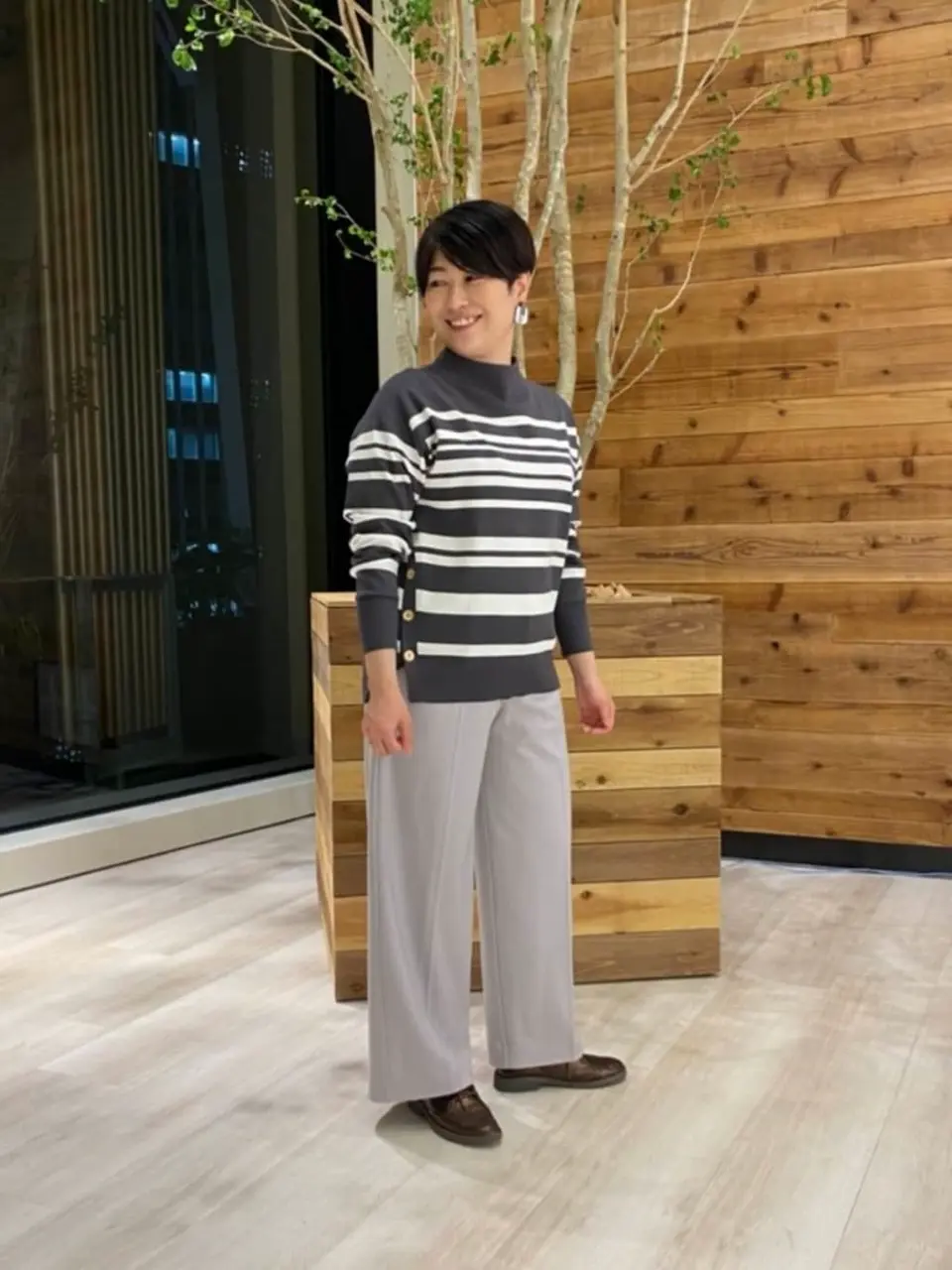 自由区 田中 コーディネート画像