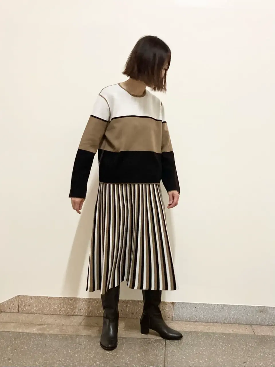 自由区 阿部 コーディネート画像