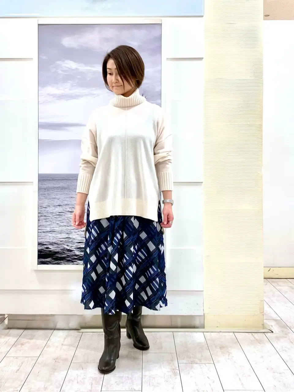 自由区 中鉢 コーディネート画像