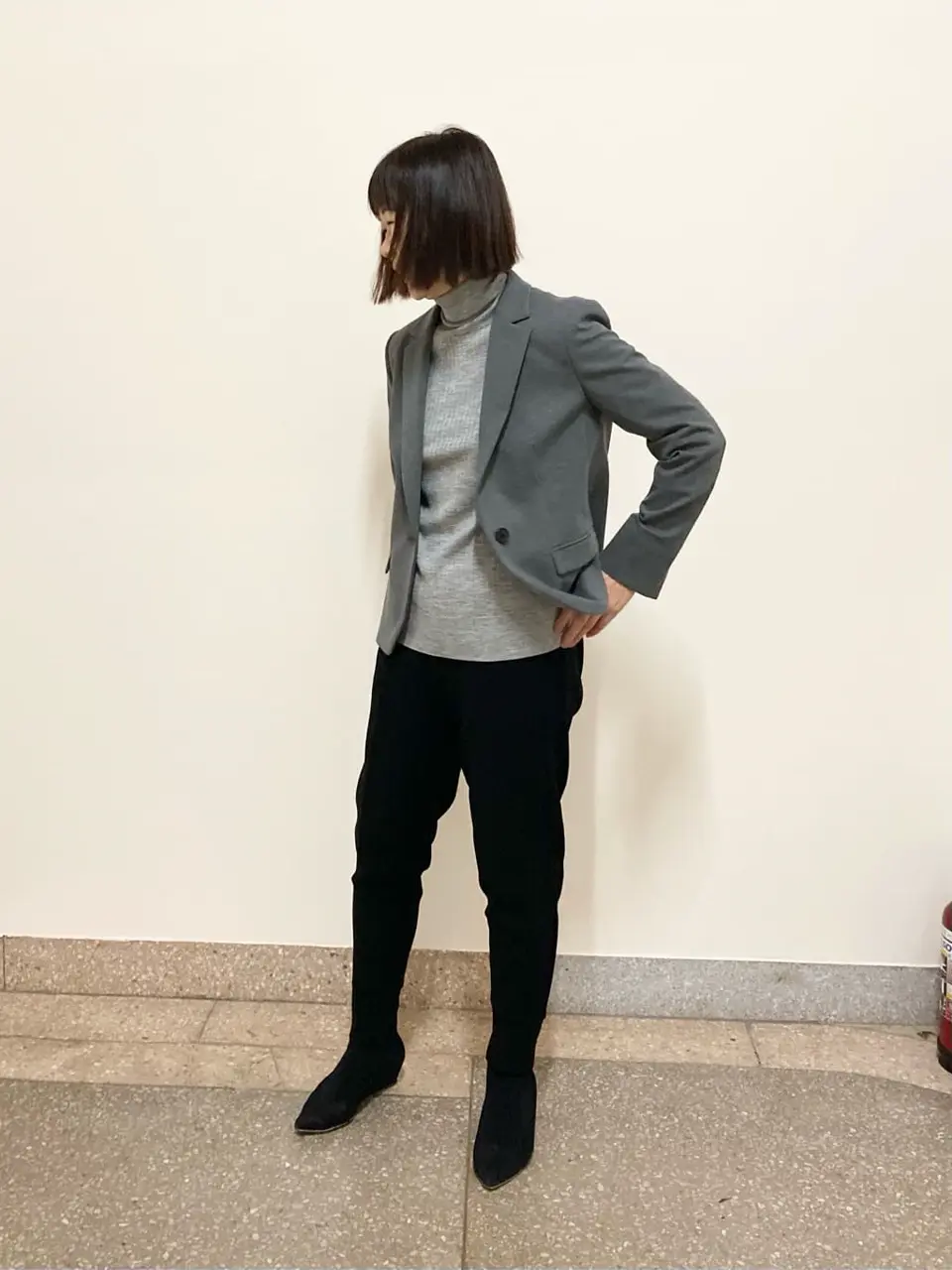 自由区 阿部 コーディネート画像