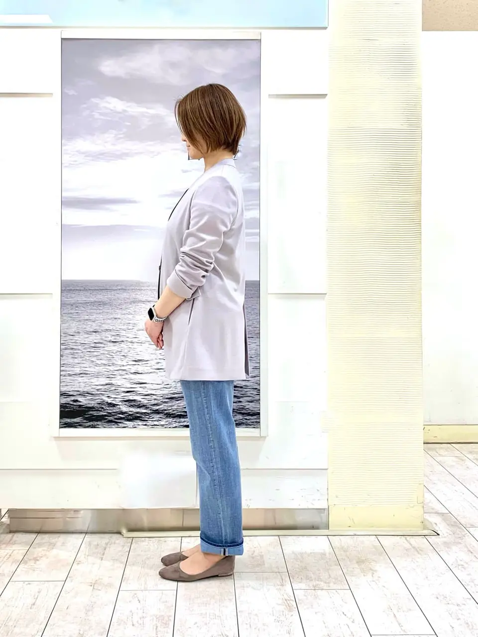 自由区 中鉢 コーディネート画像