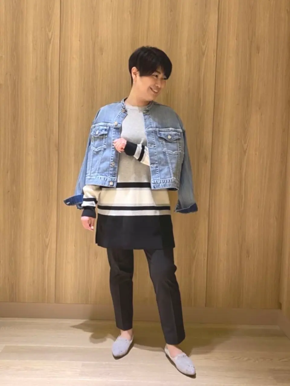 自由区 田中 コーディネート画像