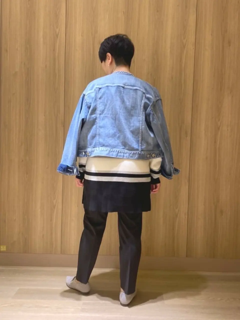 自由区 田中 コーディネート画像