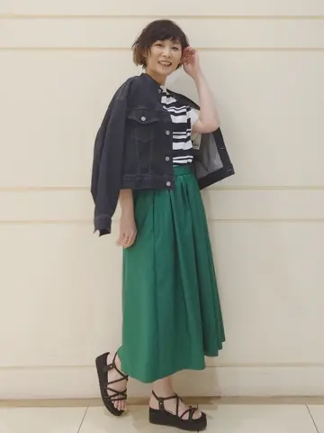 自由区 maruri コーディネート画像