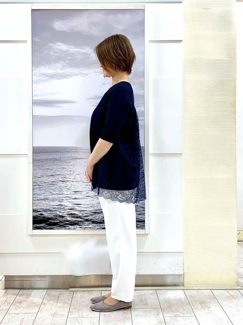 自由区 中鉢 コーディネート画像