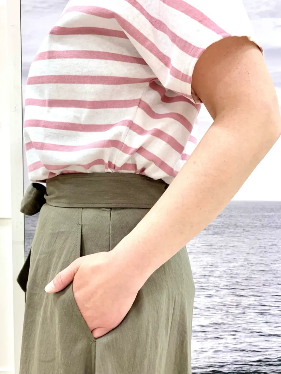 自由区 中鉢 コーディネート画像