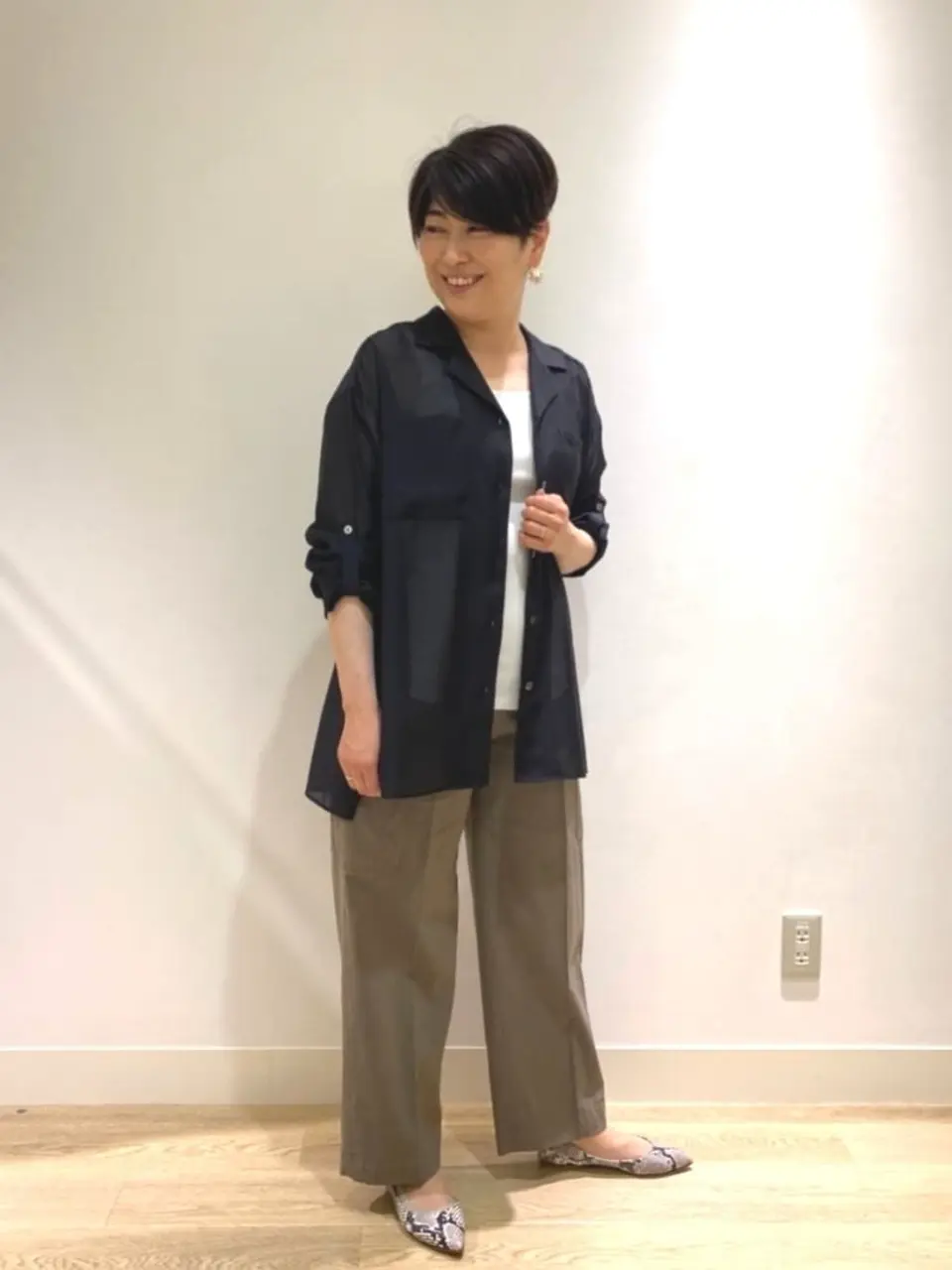 自由区 田中 コーディネート画像