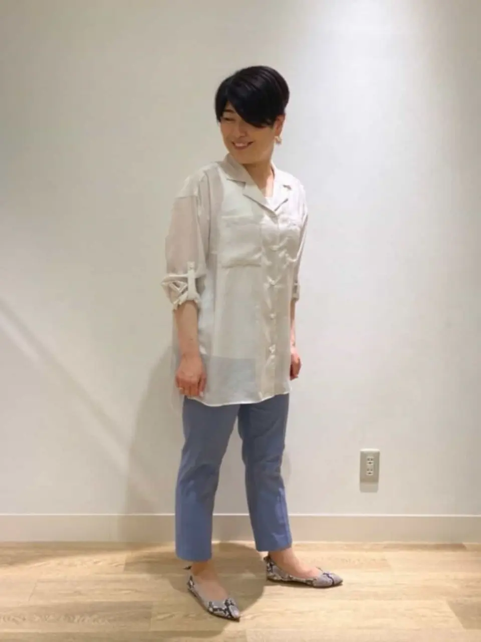 自由区 田中 コーディネート画像