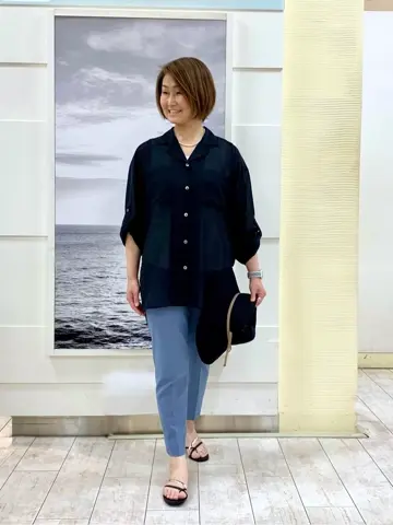 自由区 中鉢 コーディネート画像