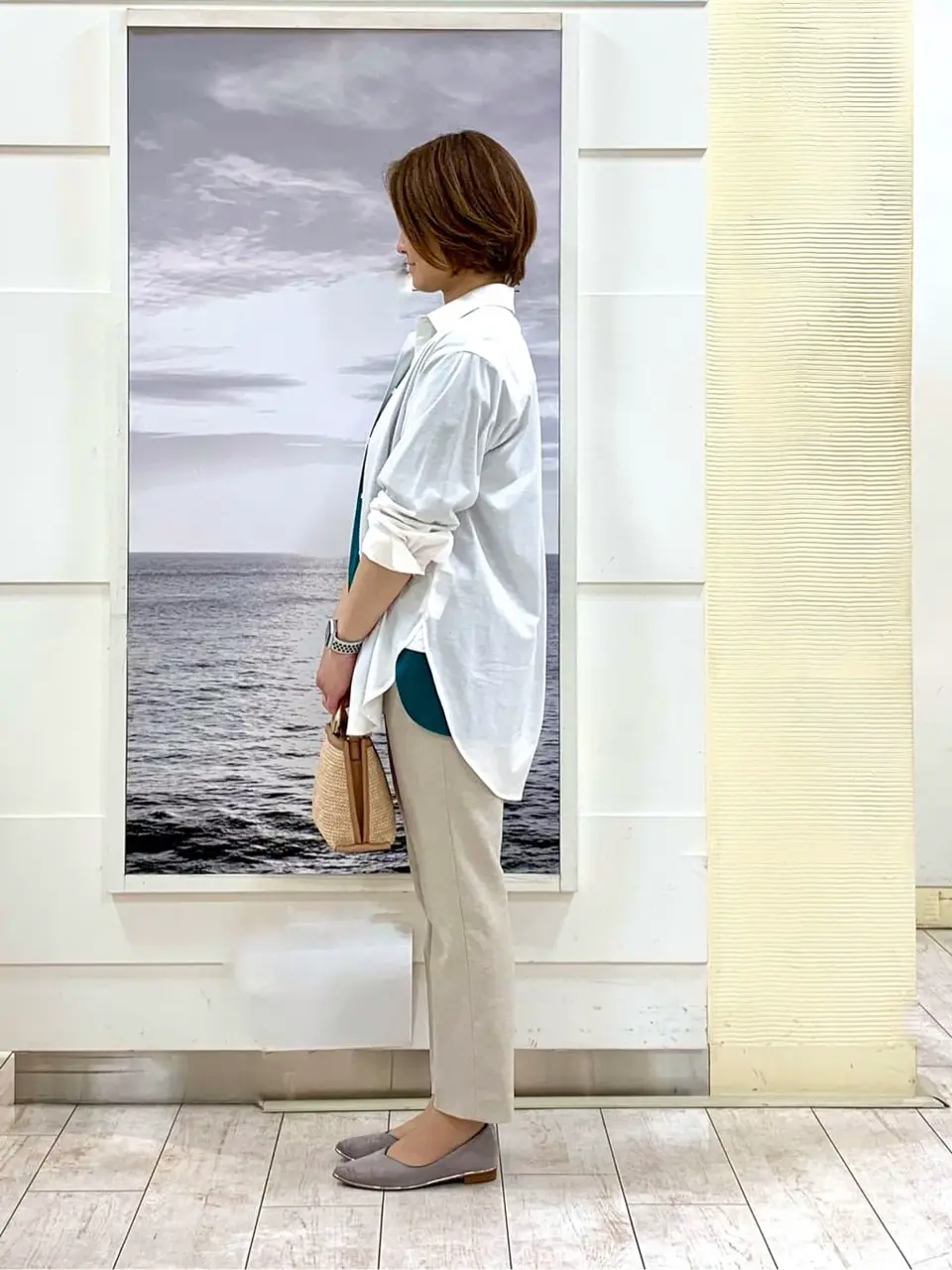 自由区 中鉢 コーディネート画像