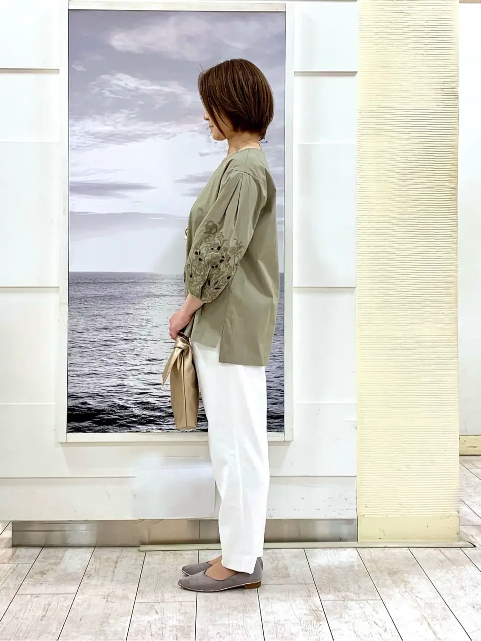 自由区 中鉢 コーディネート画像