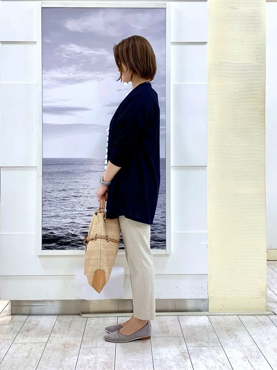 自由区 中鉢 コーディネート画像