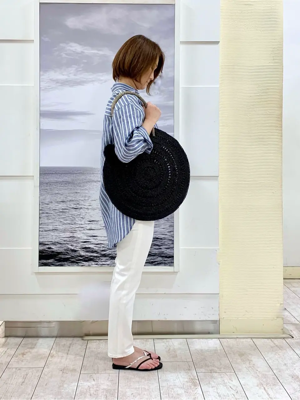 自由区 中鉢 コーディネート画像