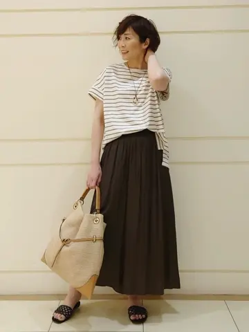 自由区 maruri コーディネート画像