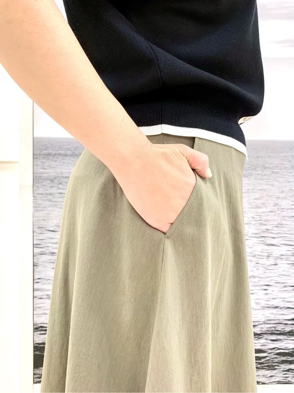 自由区 中鉢 コーディネート画像