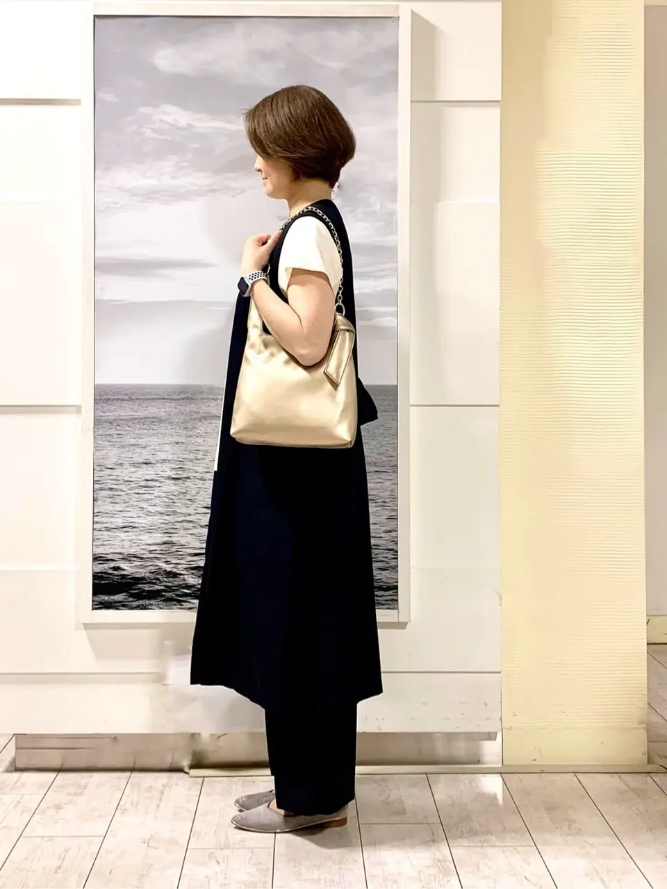 自由区 中鉢 コーディネート画像