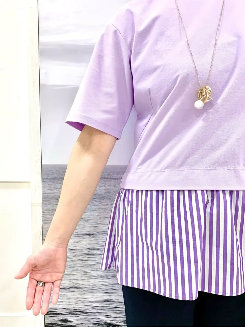 自由区 中鉢 コーディネート画像