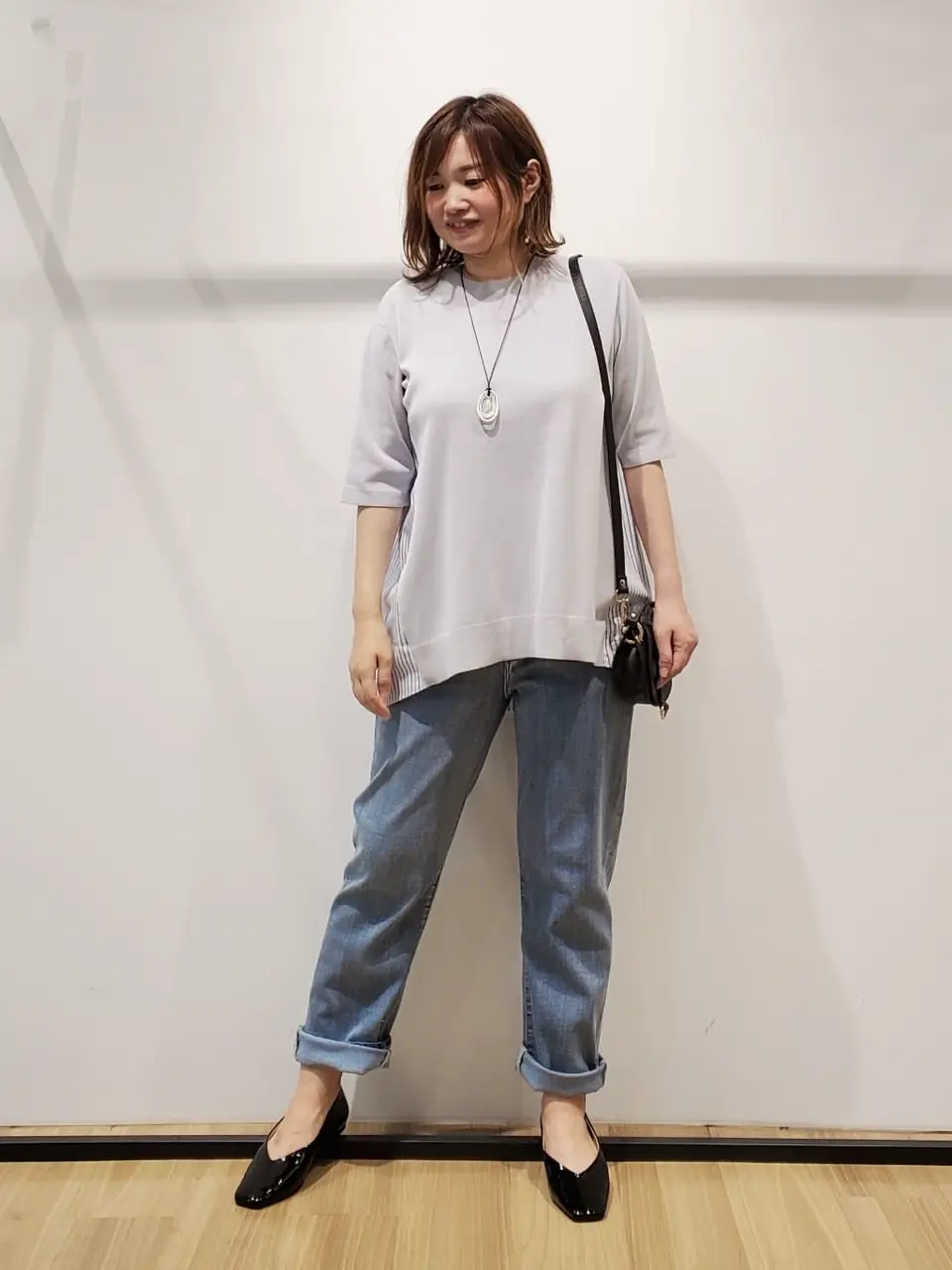 自由区 eri コーディネート画像