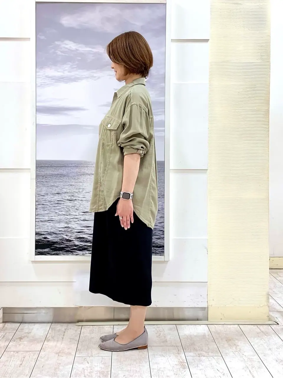 自由区 中鉢 コーディネート画像