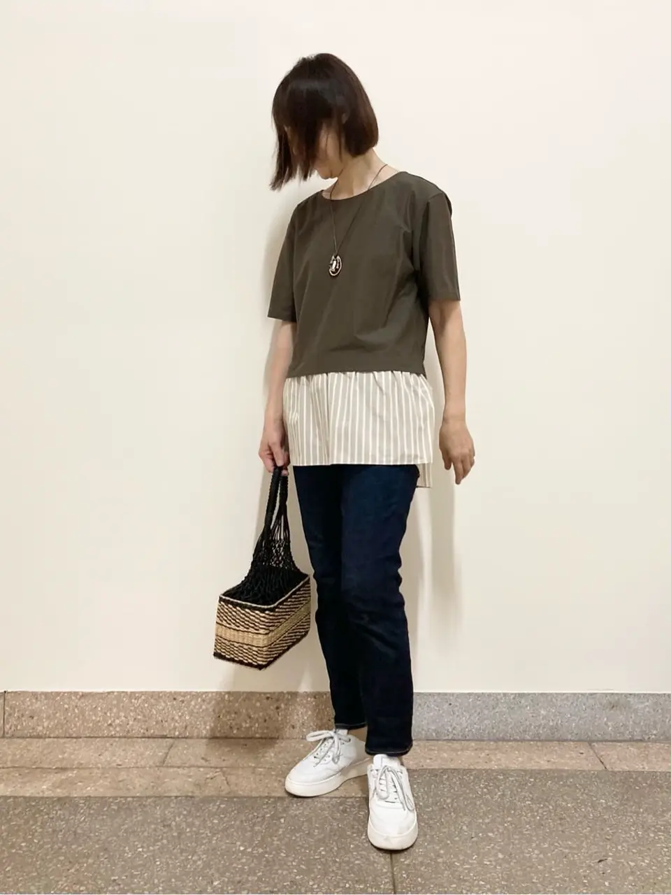 自由区 阿部 コーディネート画像