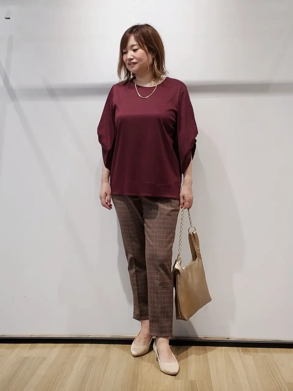 自由区 eri コーディネート画像