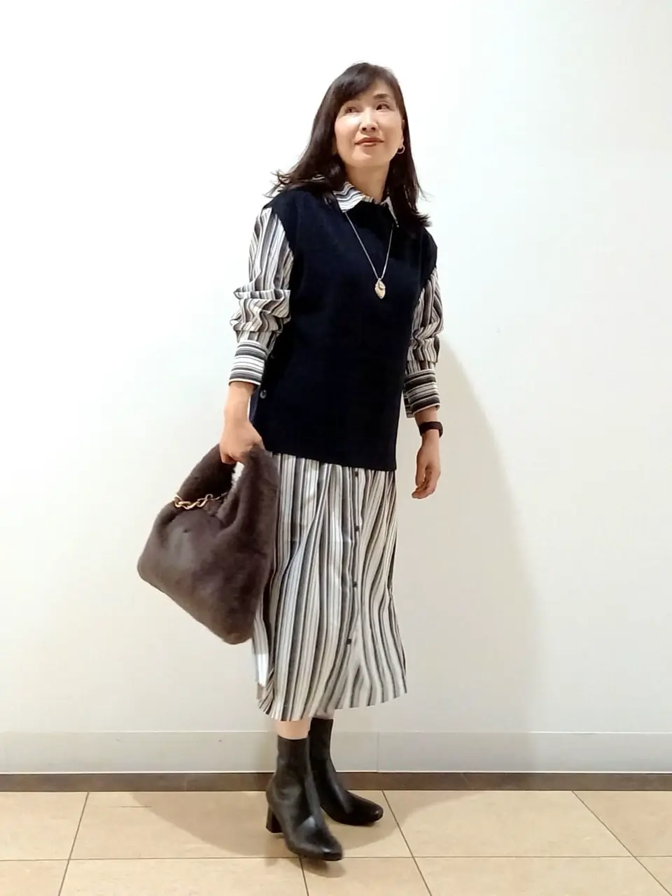 自由区 中川 コーディネート画像