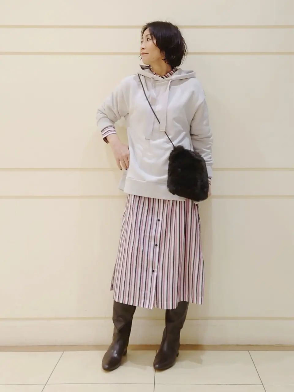 自由区 maruri コーディネート画像