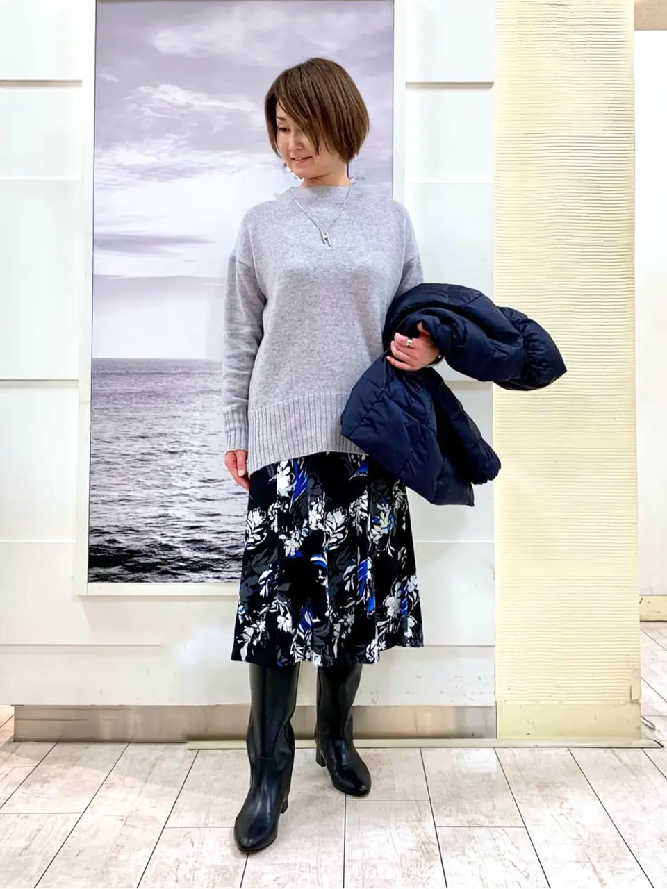 自由区 中鉢 コーディネート画像