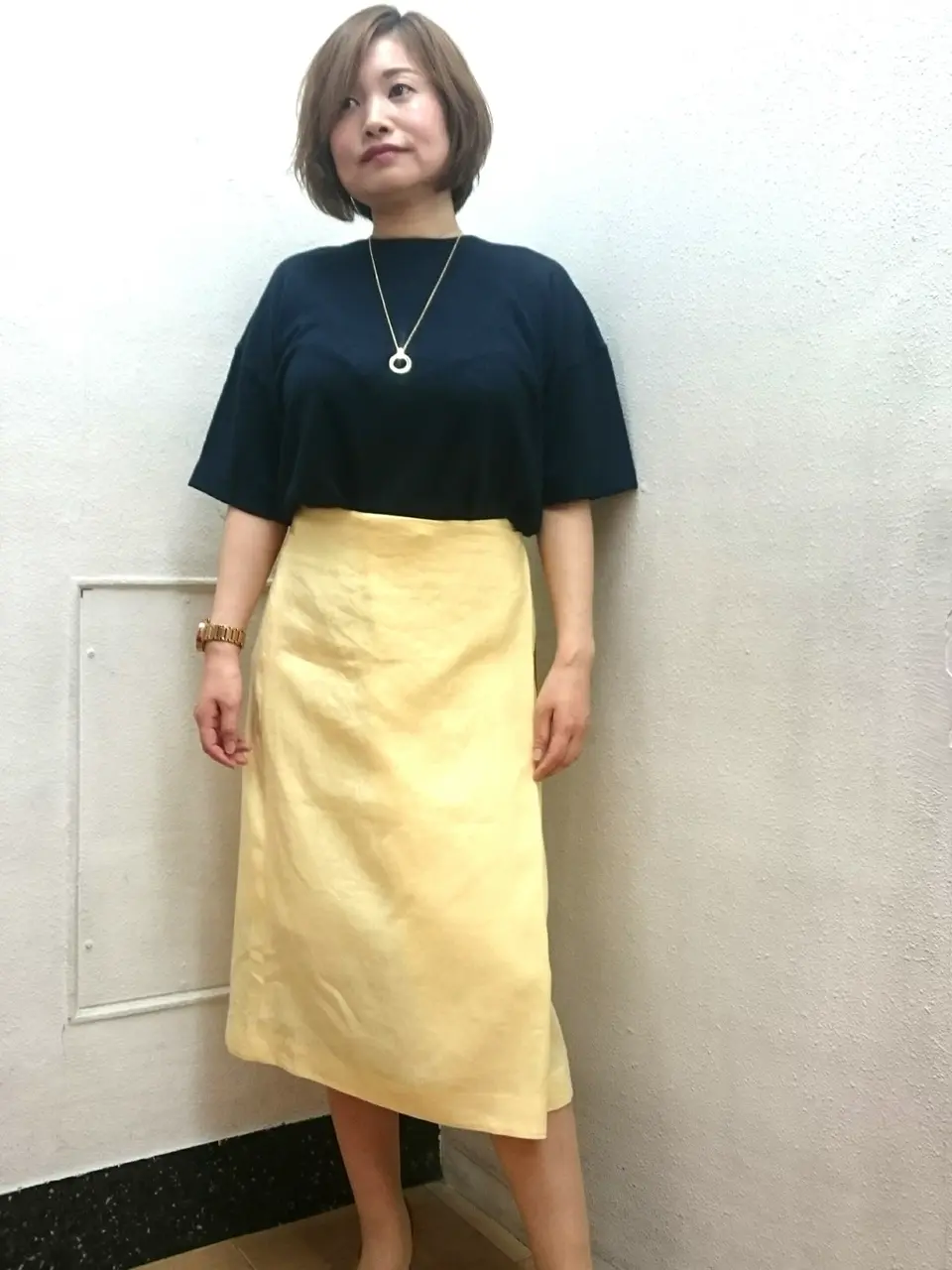 自由区 eri コーディネート画像