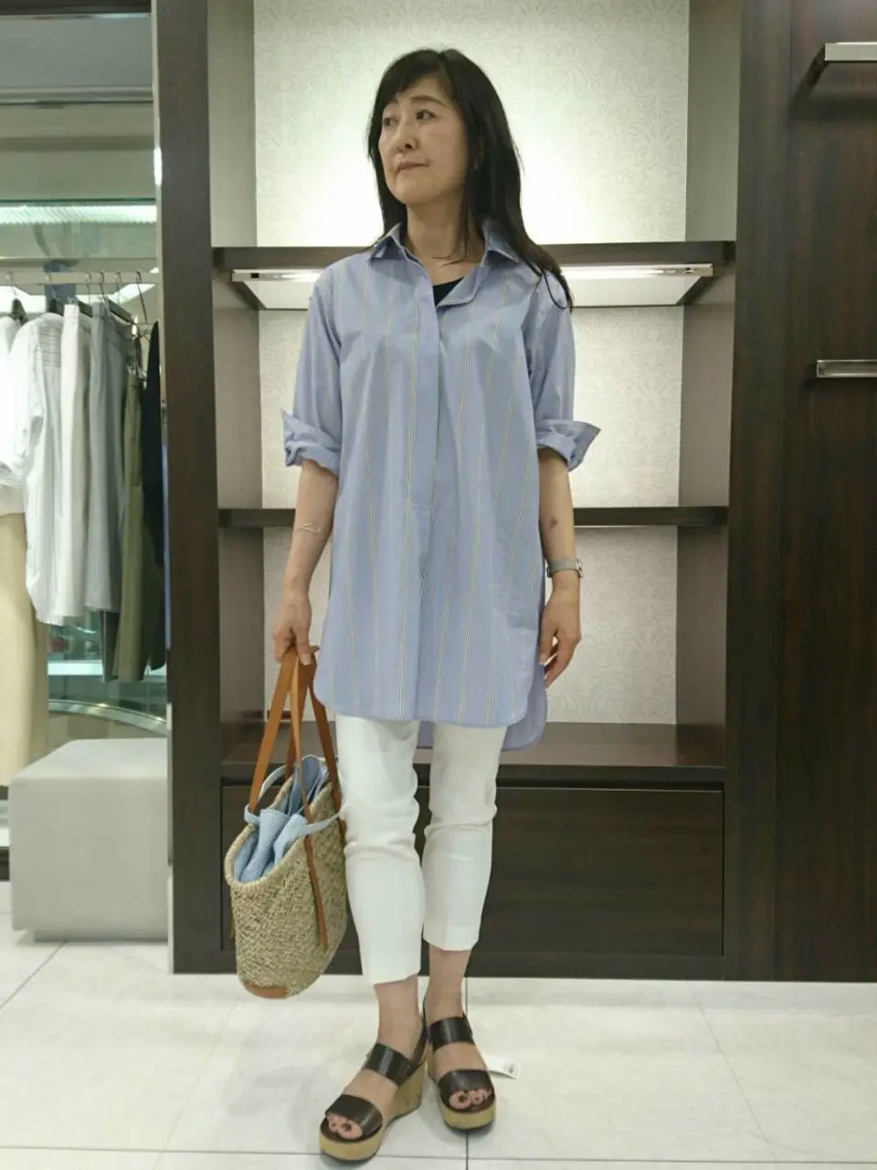 自由区 新保 コーディネート画像