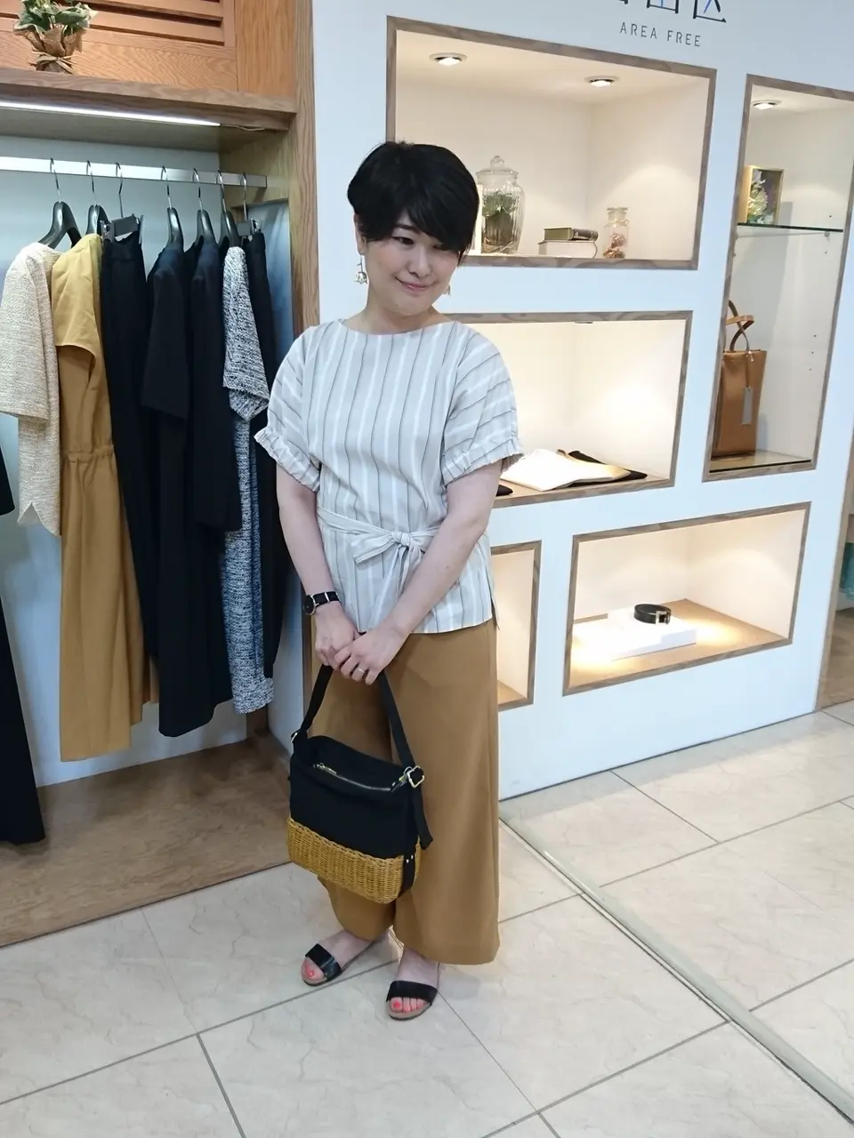 自由区 田中 コーディネート画像