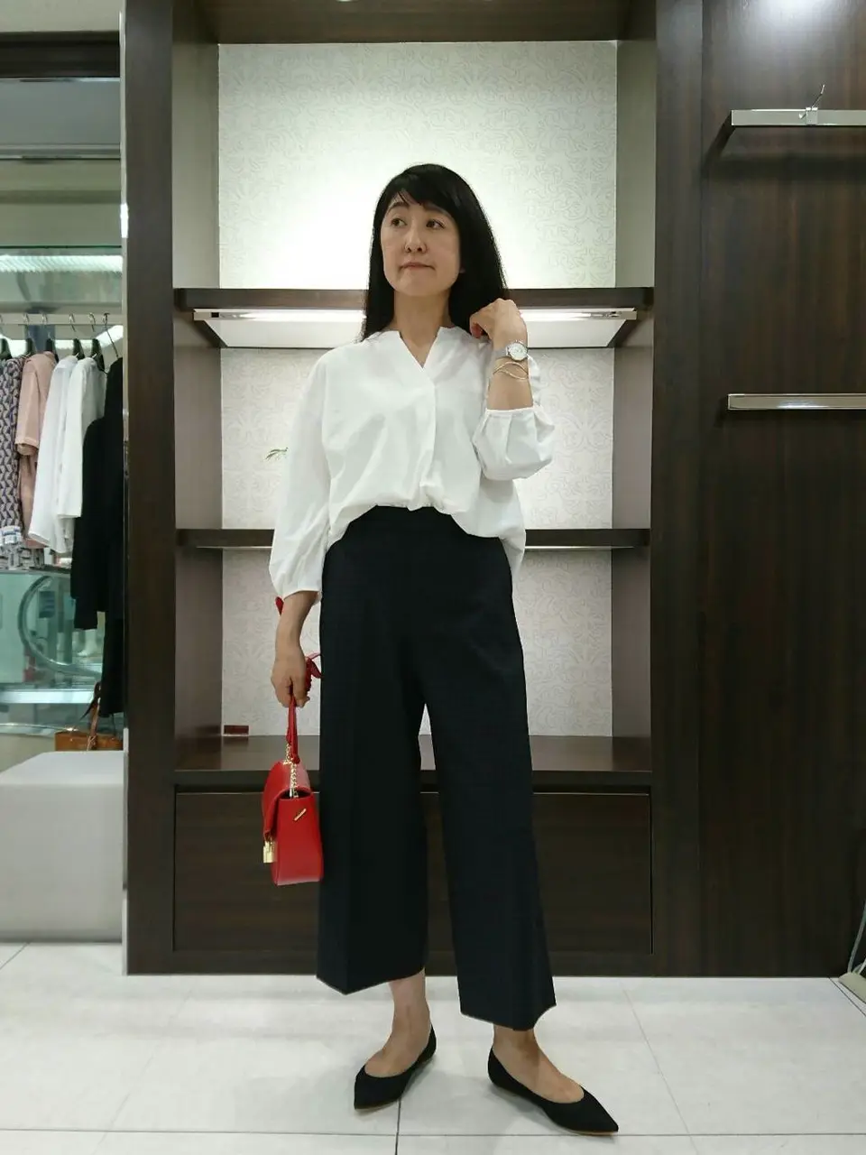 自由区 新保 コーディネート画像