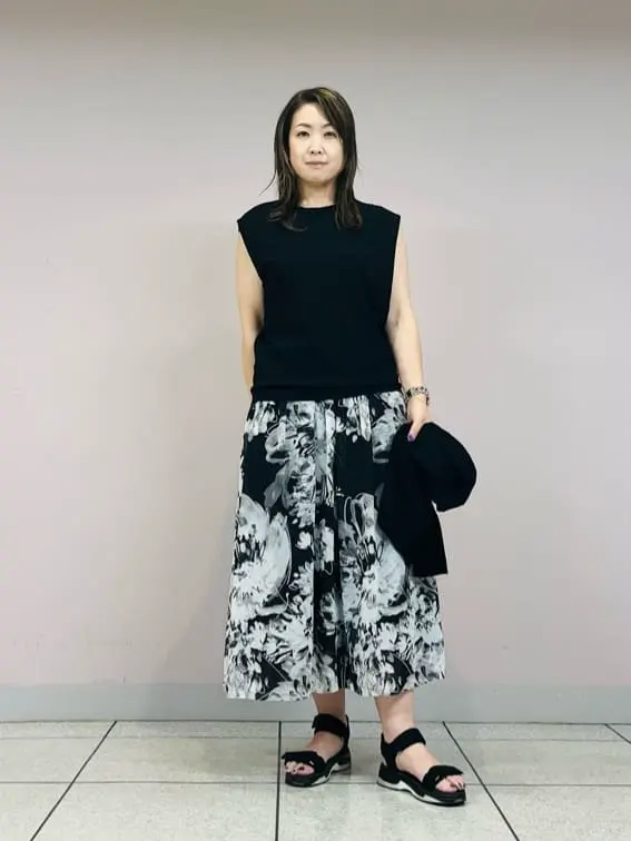 自由区 上島 コーディネート画像