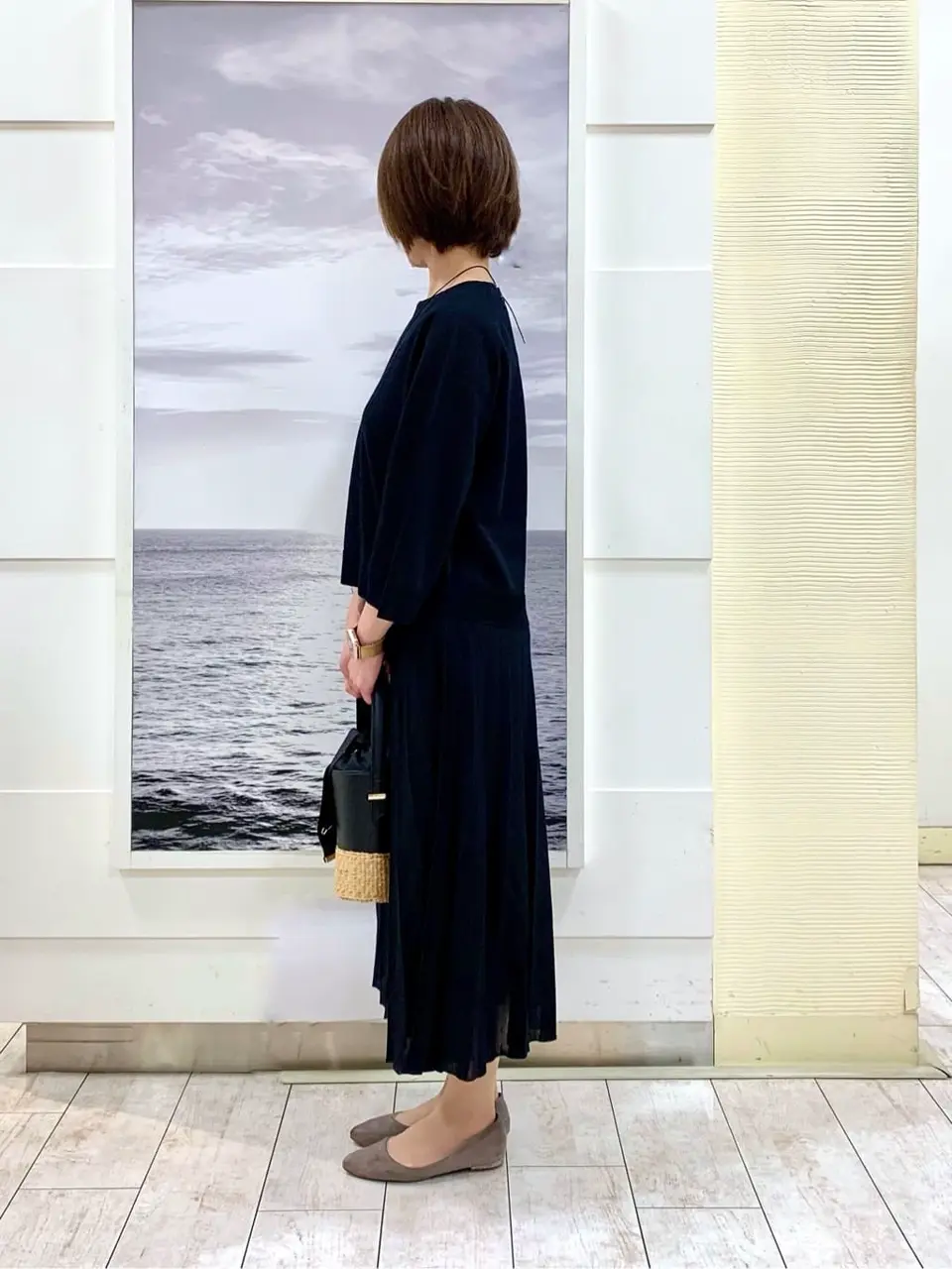 自由区 中鉢 コーディネート画像