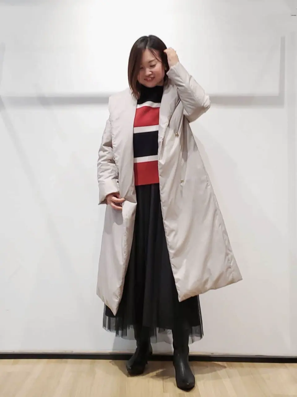 自由区 eri コーディネート画像