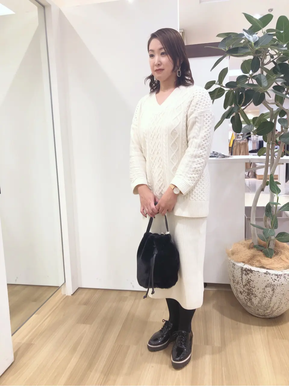 自由区 上島 コーディネート画像