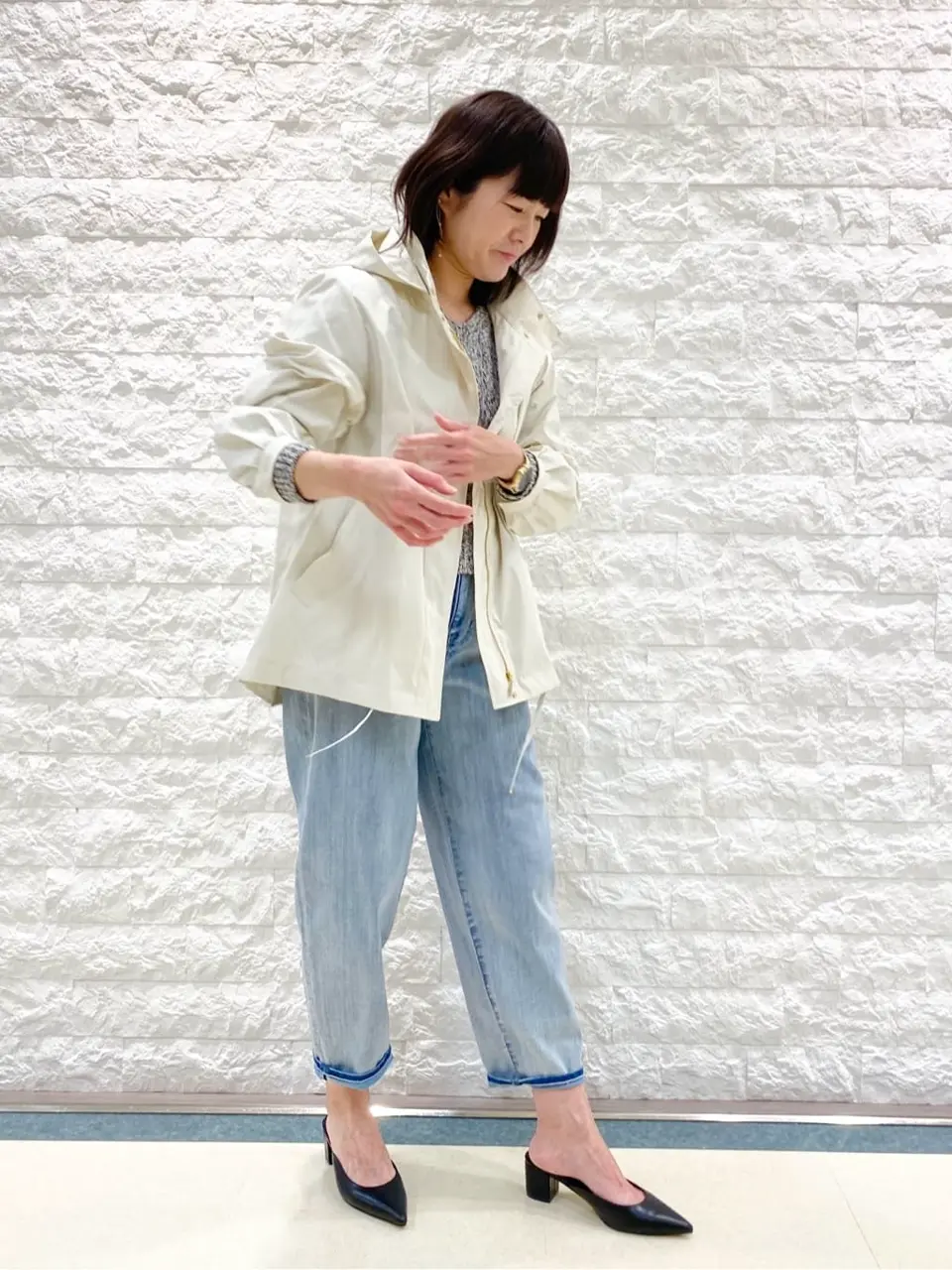 自由区 林 コーディネート画像