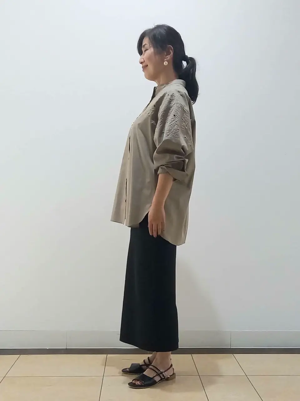 自由区 中川 コーディネート画像