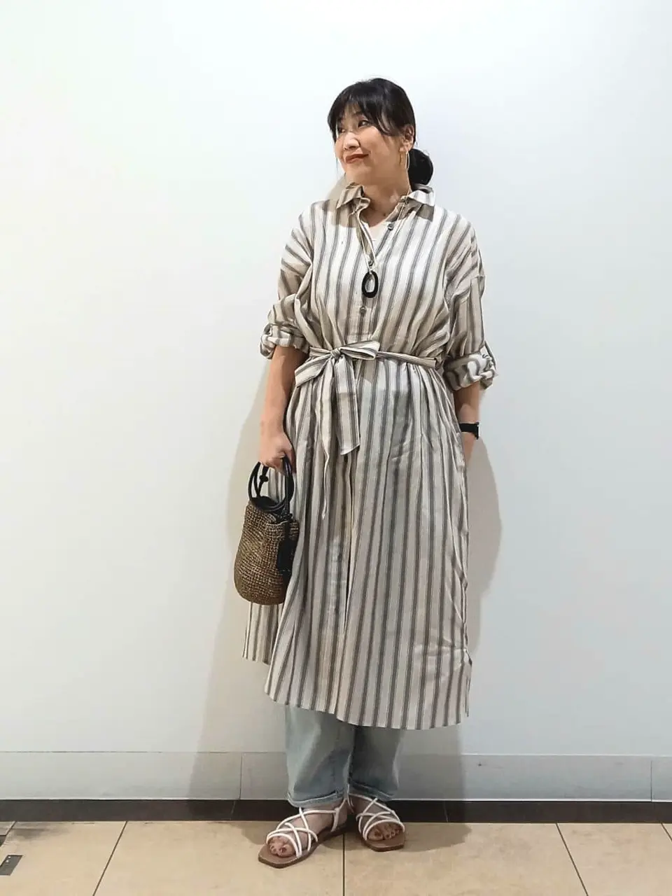 自由区 中川 コーディネート画像