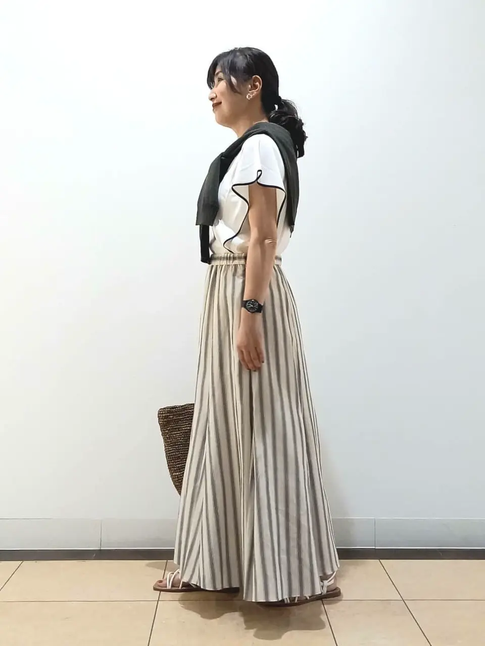 自由区 中川 コーディネート画像