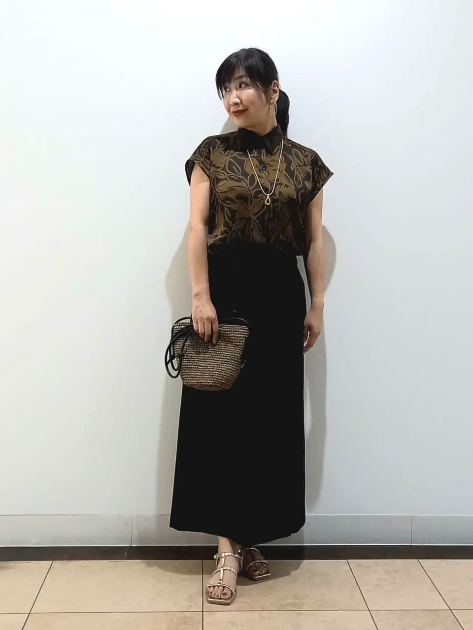 自由区 中川 コーディネート画像