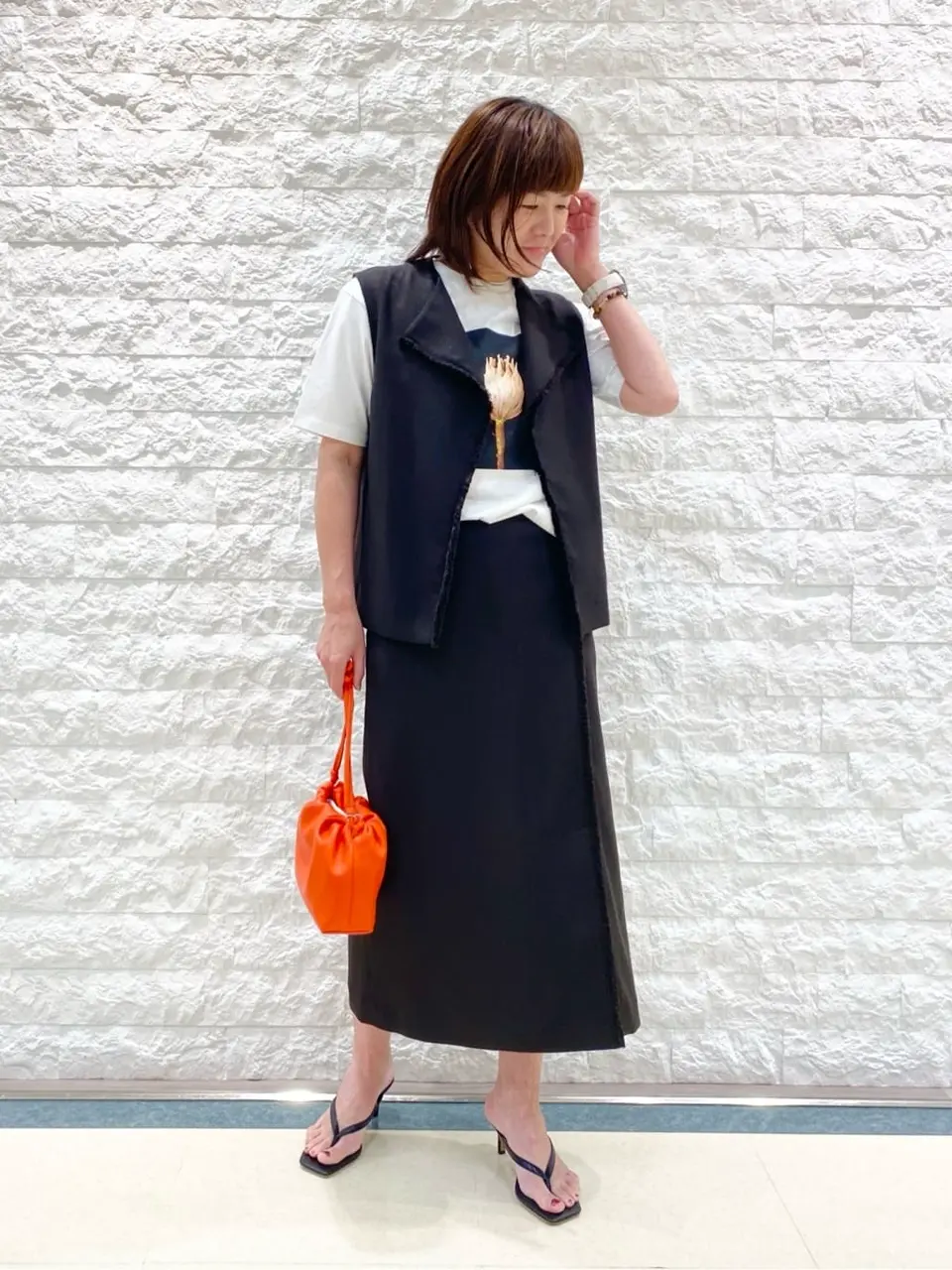 自由区 林 コーディネート画像