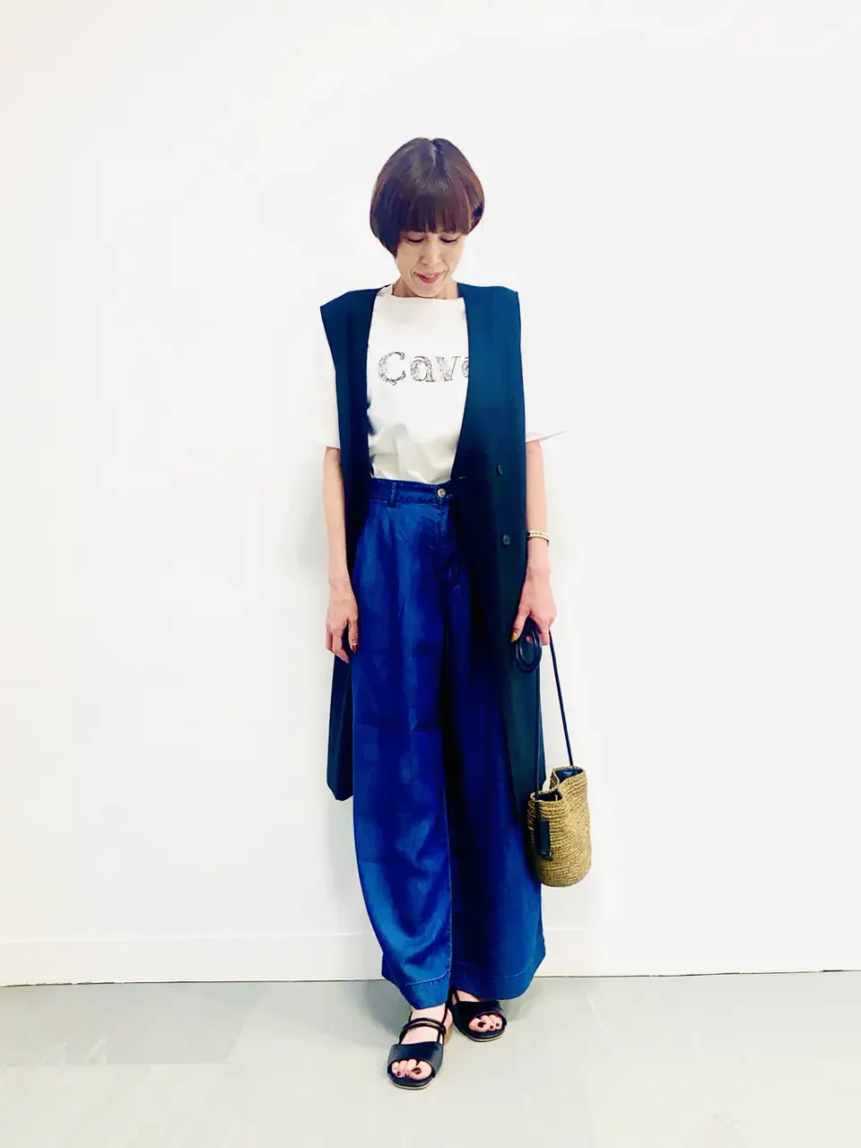 自由区 冨樫 コーディネート画像